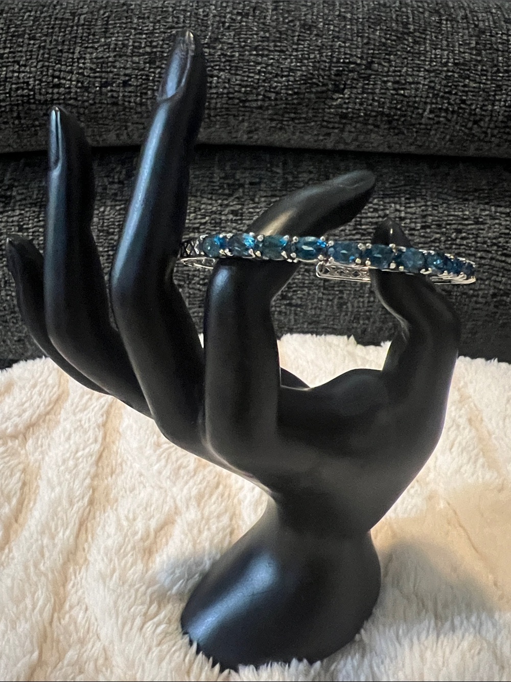 Elegant Blue London Blue Topaz Bracelet - Women Jewelry